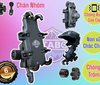 Giá đỡ Điện Thoại Chống Rung Vetabox - Chân Nhôm - Khớp giữa Nhôm - Chính Hãng BH6TH