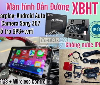 Màn hình Dẫn Đường XBHT (Camera Cảm biến Sony307 giống CHIGEE) + CARPLAY + Đo áp suất lốp TPMS